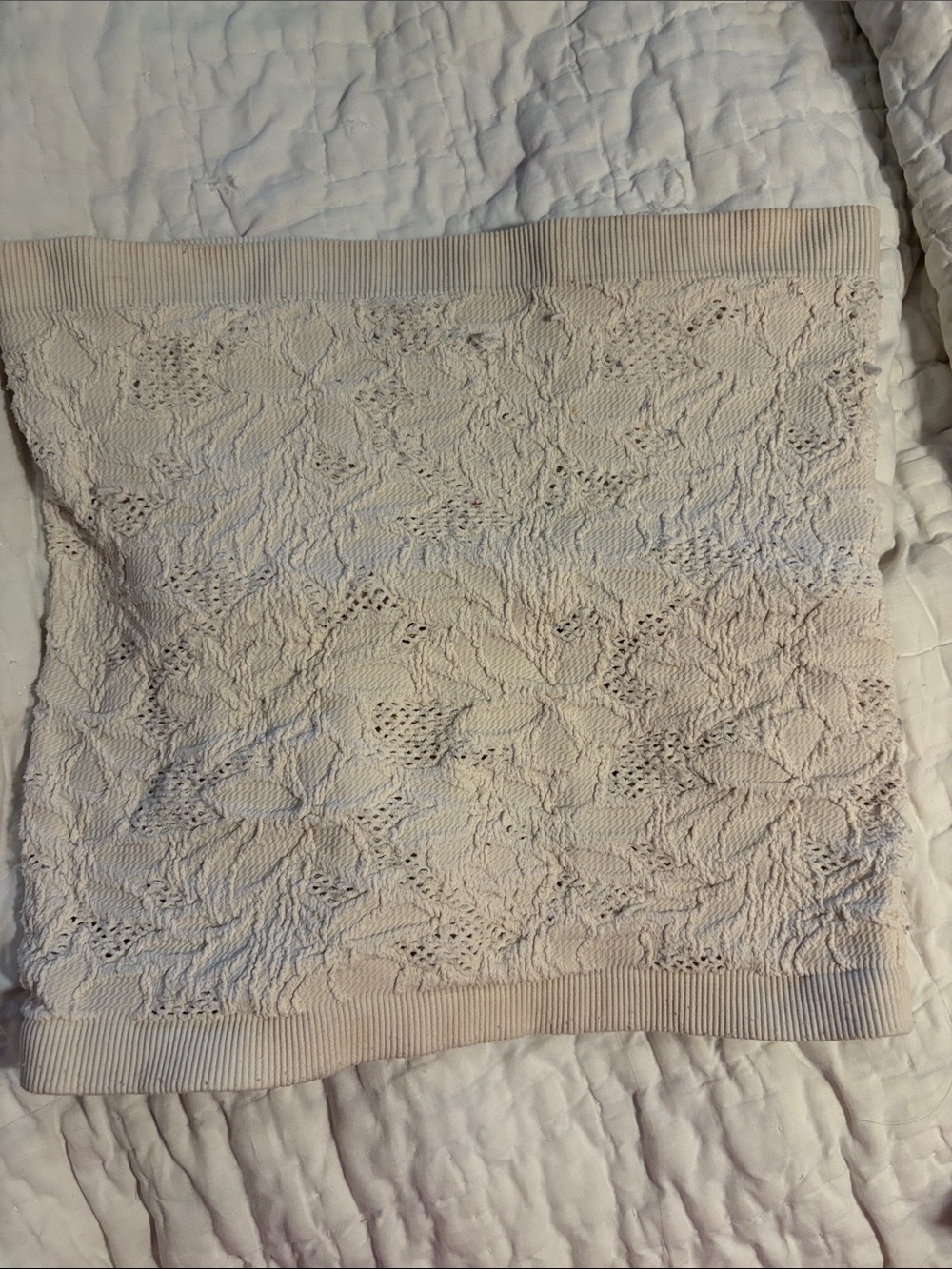 Tilly's Cream Floral/brocade Tube Top